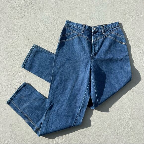 Rockies Denim - Vintage Rockies V Yoke high rise bareback taper leg cowgirl Western jeans 18XL